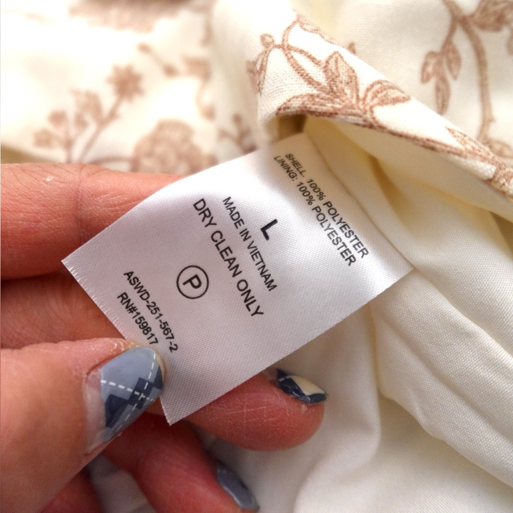 Altar'd State Floral Midi Dress in Cream and Brown - Picture 9 of 9